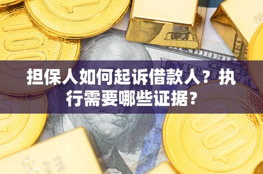 济南担保人如何起诉借款人？执行需要哪些证据？