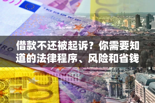 济南借款不还被起诉？你需要知道的法律程序、风险和省钱技巧